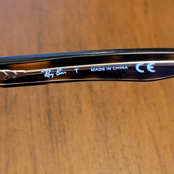 Ray Ban Tortoise Eyeglass Frames - "FRAMES ONLY" - Picture 6 of 9